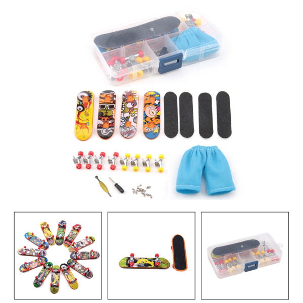 Mini Skateboard Gripbräda DIY Kit Legetøj til Teenagere Voksne Nyhed Finger Skateboard med Legering Lager Dreng Fødselsdagsgave null - 3