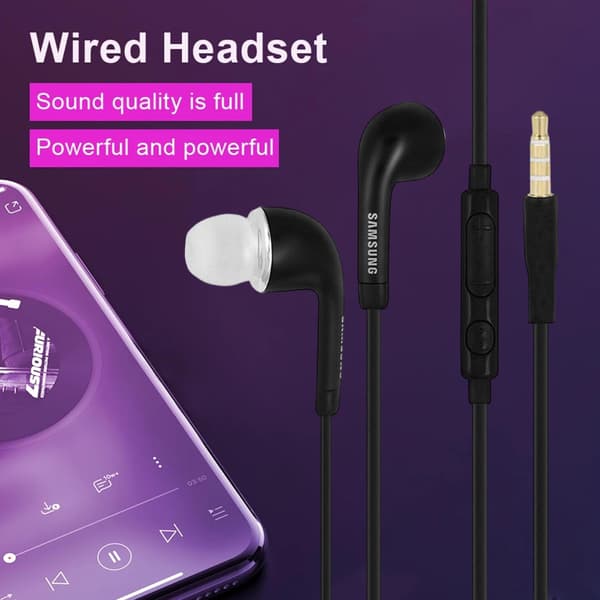 Samsung Hörlurar EO-HS3303WE med Mikrofon och Volymkontroll - Vit