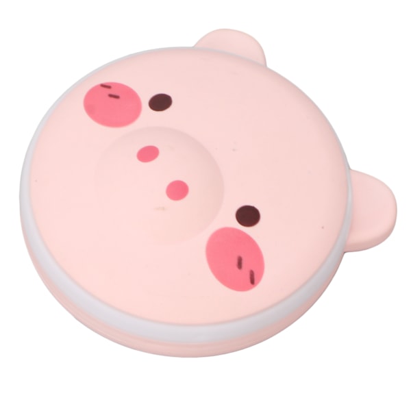USB Håndvarmer Søt Piggy Forhindre Skålding Bærbar Håndvarmer Power Bank med Selvlysende Speil for Reisekontoret