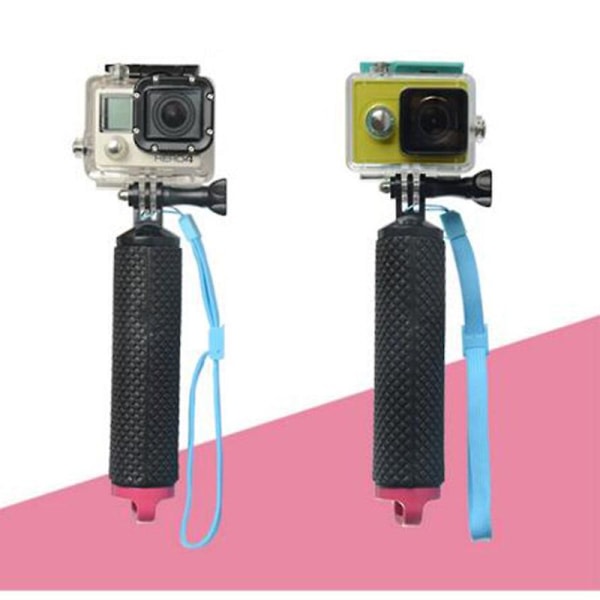 Simvatten Flytande håndtag Handgrepp Selfie Stick Stativsats for Sjcam 4k Sj5000 6k Xiao Yi Tilbehør Sportkamera Red