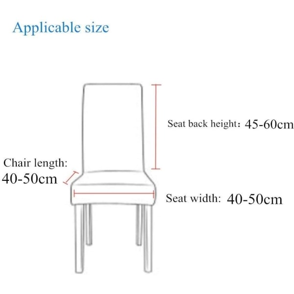 elastiskt stolsöverdrag / stolskydd 2 st