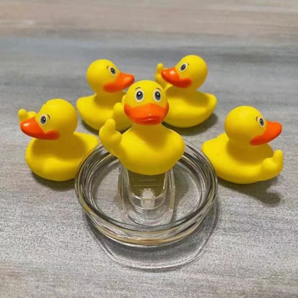 Rubber Duck The Finger, Bil Dashboard Duck Decor, Duck Bath Leker Søt Float Badekar Duck V null ingen