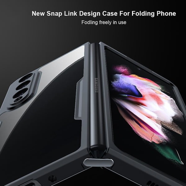Xundd til Samsung Galaxy Z Fold3 5g Akryl+tpu Slim Phone Cover Gennemsigtigt telefoncover null ingen