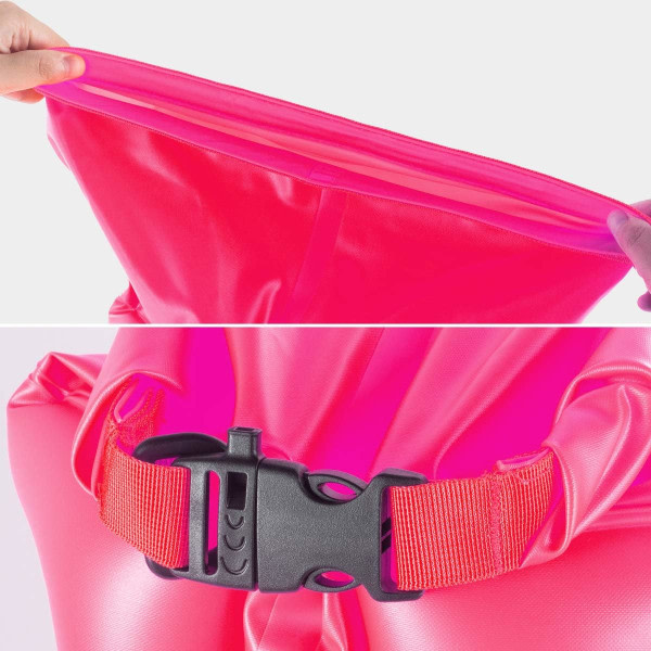 Simboj - Säkerhetsboj 28L med justerbart midjebälte Drybag, var synlig, bli sedd för triathleter simning i öppet vatten, säker simträning, flytande