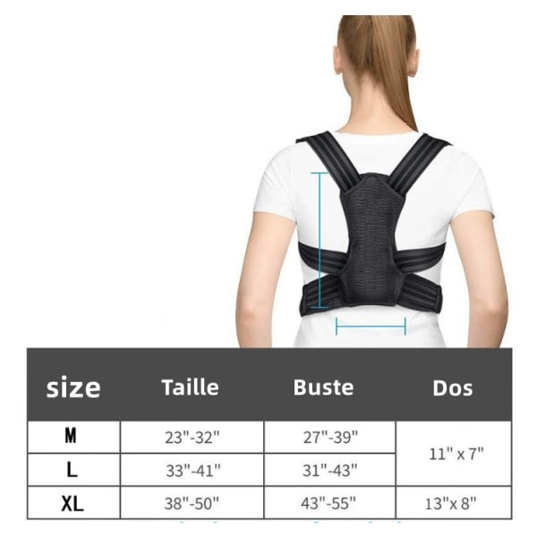 Lasten ryhdin korjausremmi sisäinen ryhdin rem korjaamaan selän XL