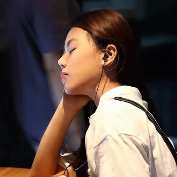 USB-C headset in-ear headphones sleep noise isolation - Black