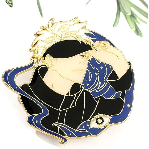Jujutsu Kaisen emalj pin brosch, Anime Jujutsu Kaisen karaktär cosplay knappnålsmärke i metall, presenter till fans