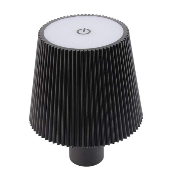 Vinflaske LED-lampe trådløs vanntett bordlampe 2000mAh oppladbar nattlampe for utendørsbarer restaurant svart 0.5