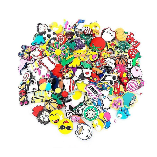 100 forskellige sko charms til sko & armbånd armbånd dekoration 100PCS