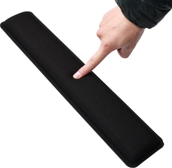 cm - black - Keyboard pad - with - wrist rest - RSI - Ergonomic - Gel - Keyboard - Suitable - office staff - waiters