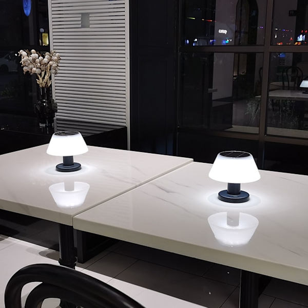 Solcellelampe til udendørs bord Professionel IPX4 Vandtæt Høj Lysstyrke 4 Niveauer Dæmpbar Solcellelampe til indendørs og udendørs