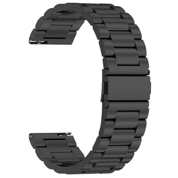 CDQ Armbånd i rustfrit stål til Huami Amazfit BIP 5 22mm Sort CDQ