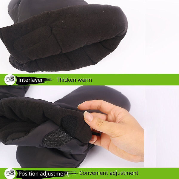 Lastenvaunujen kädenlämmittimet, Hanskat lastenvaunuille, Talviset lämpimät kahvat Fleece-hanskat Vedenpitävät