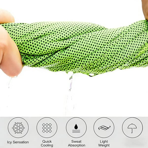 3-pack snabbtorkande sporthanddukar, mikrofiber, silikonfodral, för träning och utomhusbruk, 30 x 90 cm, grön, grå, mörkgrå