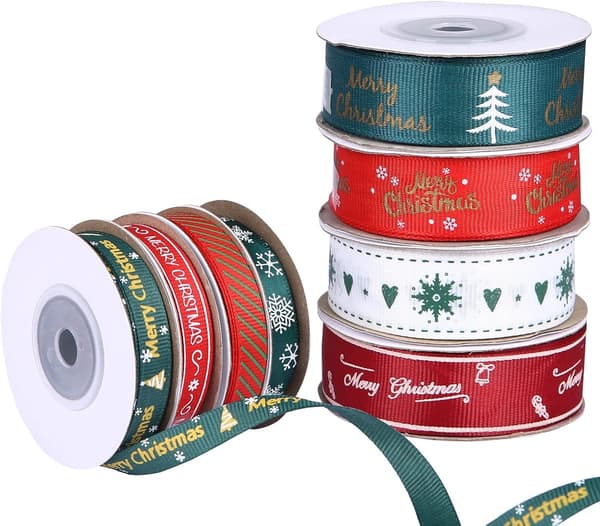 Ruller med julebånd - Satinbåndsæt - Gavebånd ...