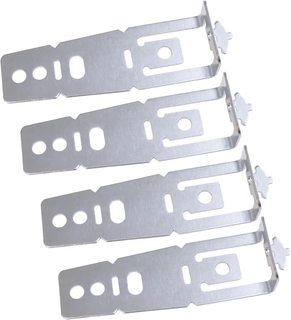 Diskmaskinsmonteringsfäste 4-pack WD01X27759 Reservdelar för GE Hotpoint Diskmaskiner Silver