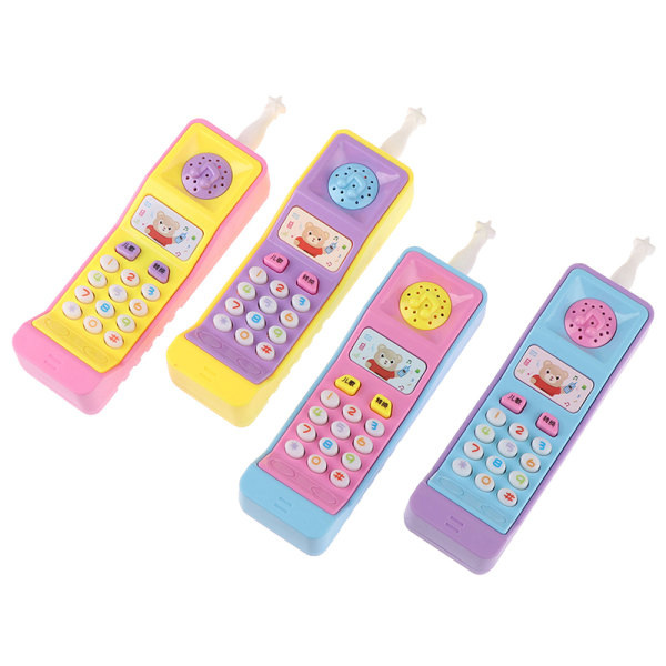 1 kpl Barn Mobiltelefon Leksak L?rande hine Plast elektrisk elektron Ramdon Color one size