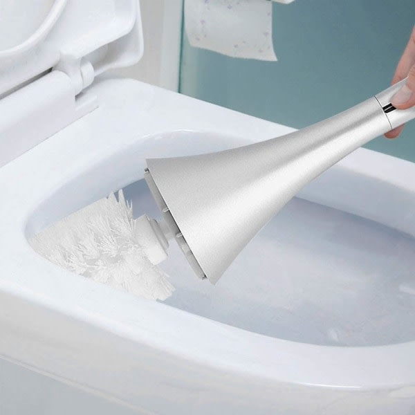 Toalettskålsborste toalettborste med hållare för rengöring