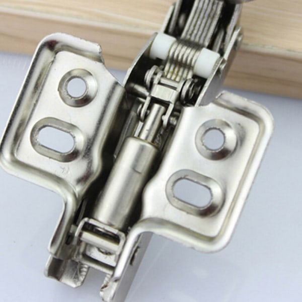 1 x Säkerhetsdörr Hydraulisk gångjärn Soft Close Full Overlay Kök Silver one size