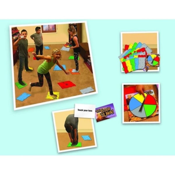 Goliath-spil Gulvet er lava! Lava Jumping Game Fun, Fysik, Selskabsspil til børn | for 2 til 6 spillere | Fra 5 år