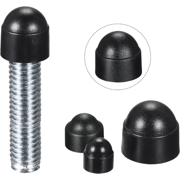 Plast Dome Bolt Mutter Skyddslock Cap M8/13mm Hexagonal Scr