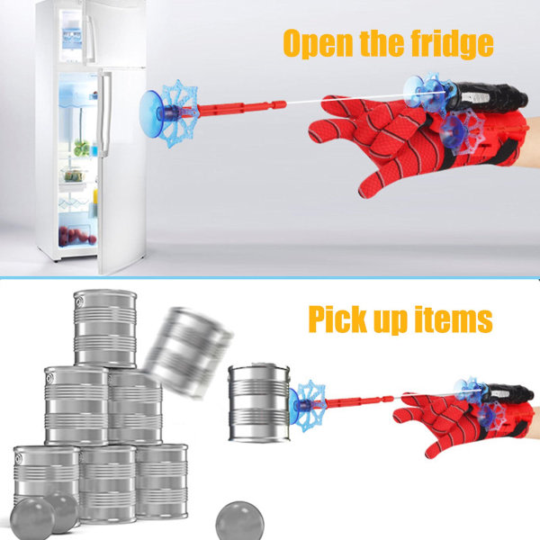 Spider-Man Handske Web Shooter Dart Blaster Launcher Legetøj