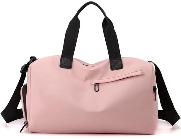 Lille rejsetaske, håndbagage under sædet til Ryanair, weekendture, pink, 40 x 25 x 20 cm