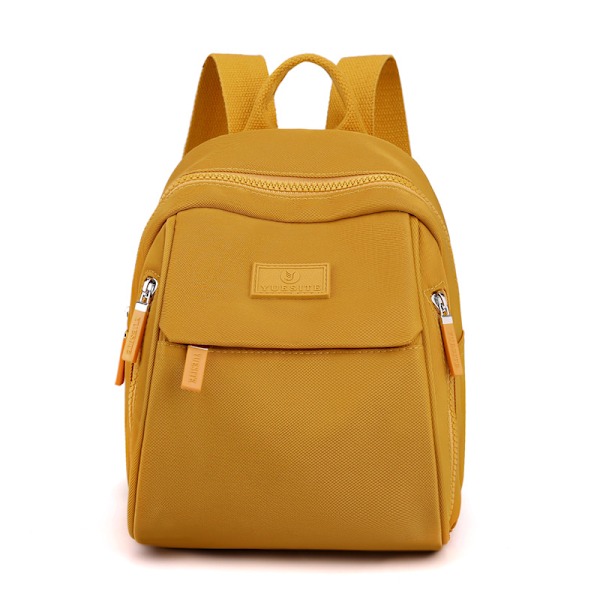 Mini Ryggsäck för Kvinnor - Lätt Nylon Dagväska Casual Resväska (Trendig & Kompakt) Ginger
