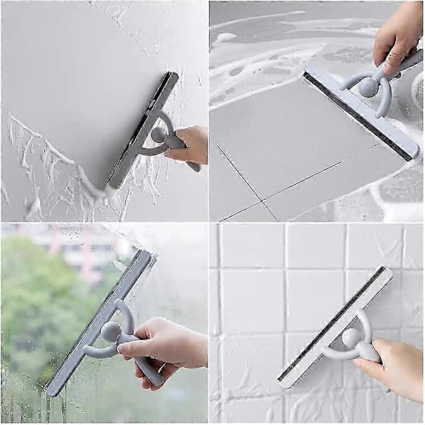 Shower squeegee, Creative window squeegee for bathroom/car window glass/mirror/kitchen cleaning, Shower wall SZRH A-C [DB]