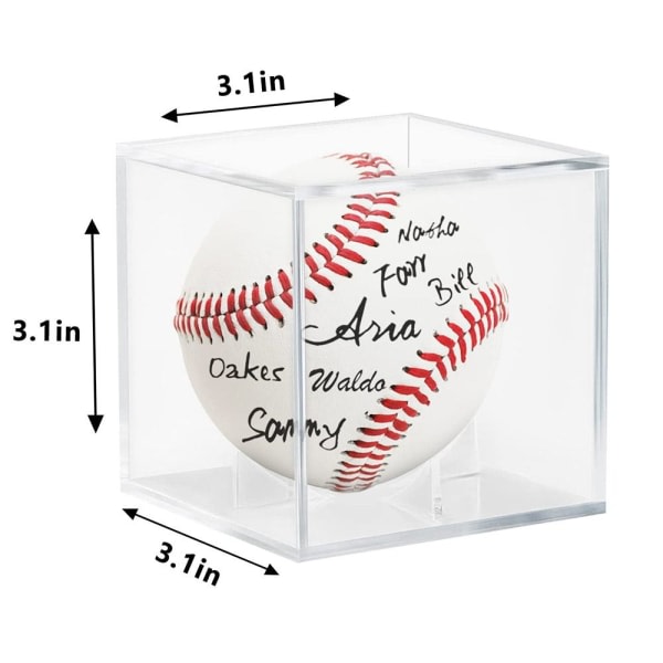 Baseballfodral Baseball Display Cube Genomskinligt Displayfodral