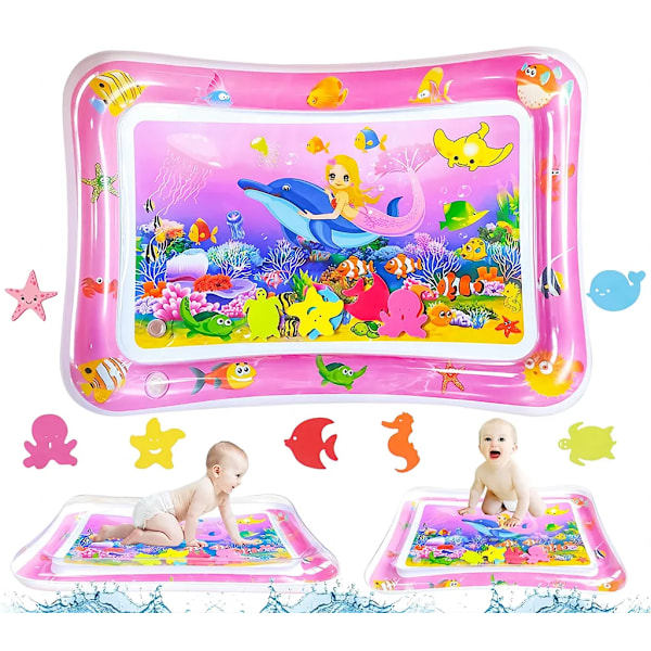 Kids Inflatable Water Mat Water Play Mat Inflatable Water Mat Pink