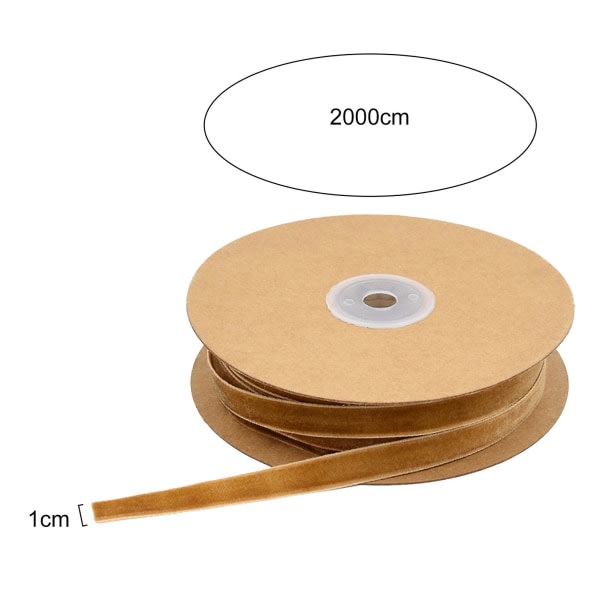 1 rulle sammetsband Klippbart anti-brottsäkert oelastiskt blekfritt Enkelsidigt 1 cm pilbåge sammatsband Tillbehör för sömnad Mengxi Röd