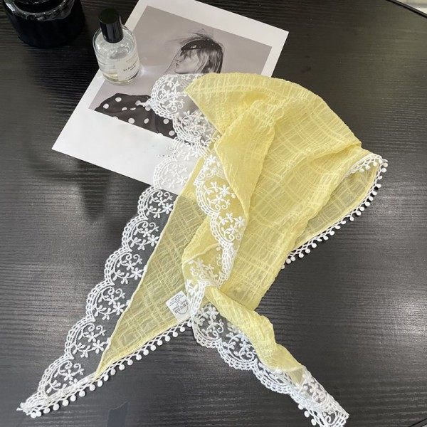 Blommig bandana for kvinner, trekant
