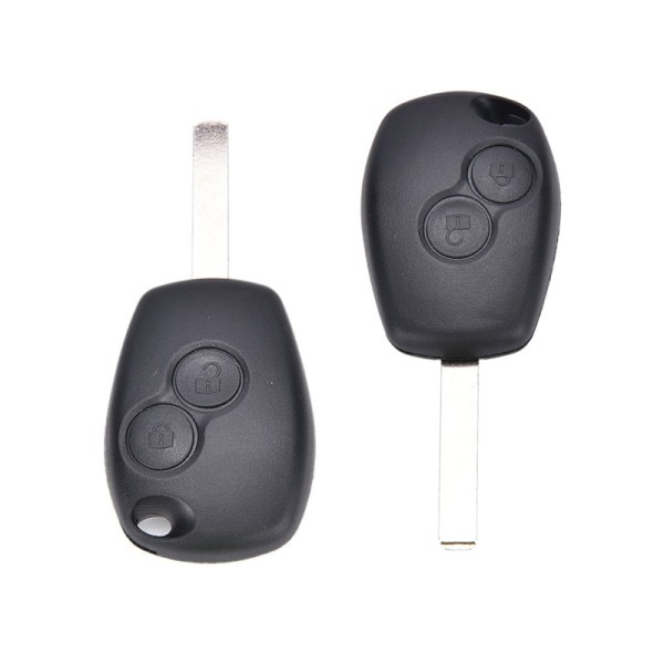 2-knapps Fob Shell Case Blad for Renault Modus Clio
