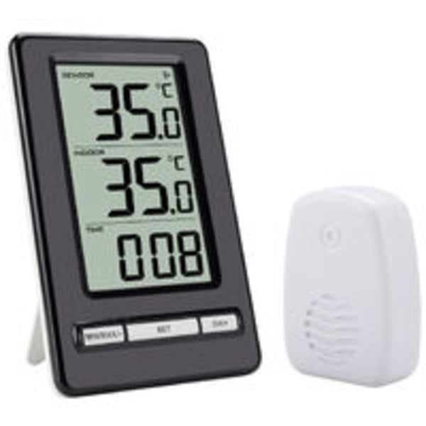 Inomhus utendørstermometer, trådløst digitalt termometer