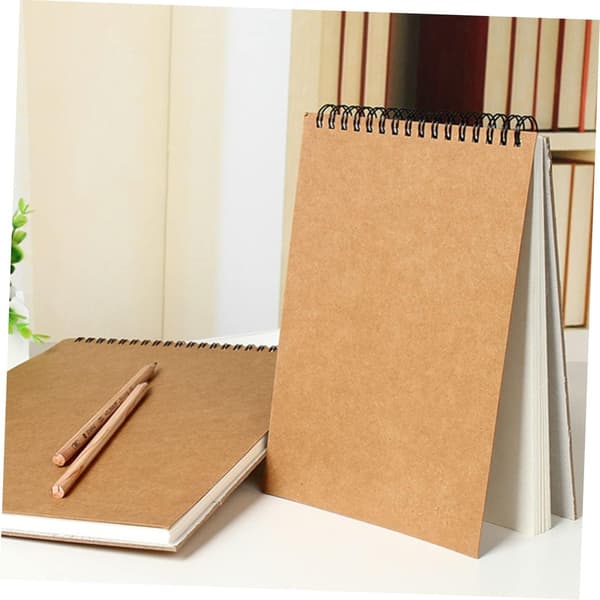 Skitsbog A4 - Spiralindbinding - Hardcover - Blank Tegneblok til Kunst & Graffiti