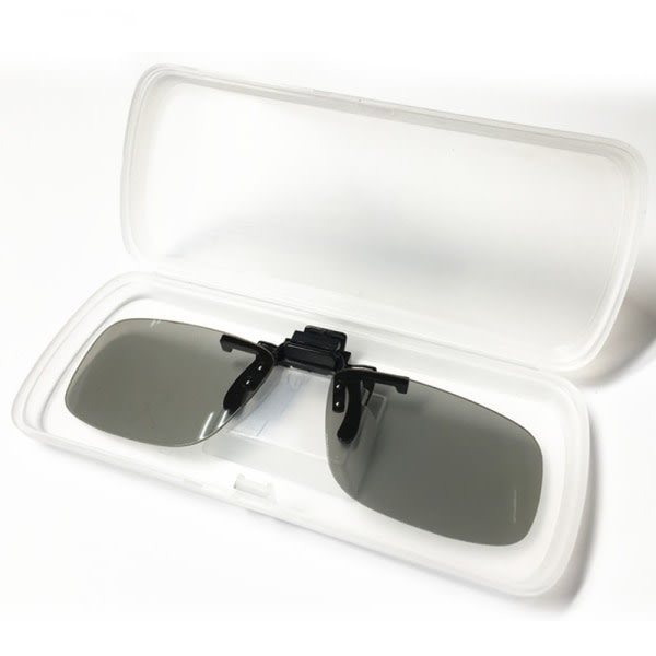 CDQ 3D-glasögon Clip-on 3D Anaglyph-glasögon for glasögonbærare rund