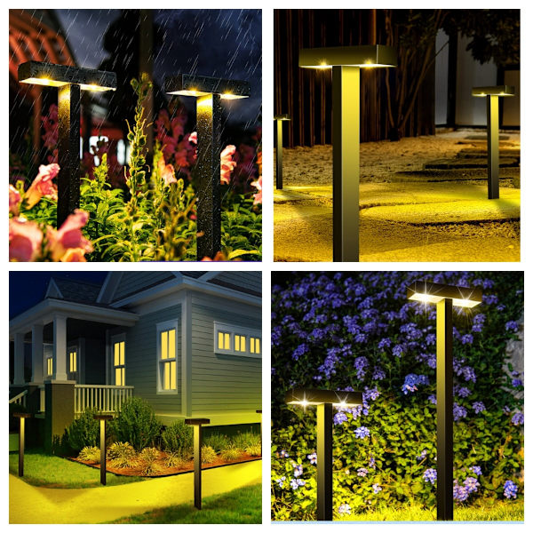 Solar Powered Garden Lights - Ground Lights - Waterproof, Automatic Switch, Easy to Install