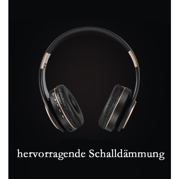 Bluetooth-kuulokkeet, mustat, iPhone/iPad/Android/kannettaville
