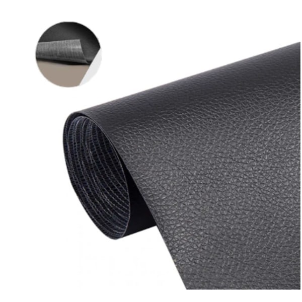 Självhäftande läder snabb dekoration svart 50*137cm svart