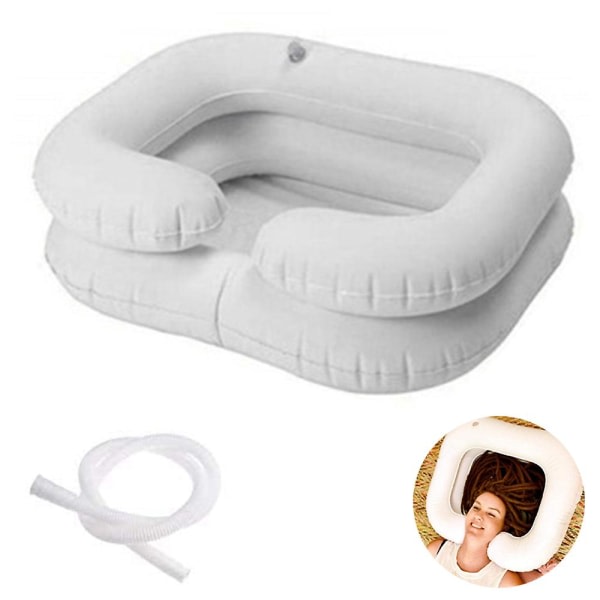 1 st oppblåsbar schampobassäng for seng, schampobadkar