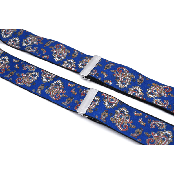 Y-formede seler - blåt mønster, unisex, tri-clip seler, zdq