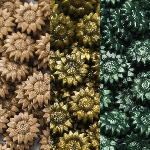 CDQ 3-pakkaus Sunflower Fire Paint Wax Grain, hållbar, flerfärgad