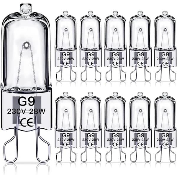 G9 Halogenlamper 28W, 230V, 10-pakning_tfrf