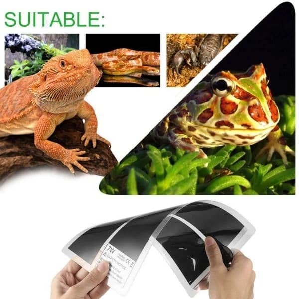 Reptile Heat Mat, Adjustable Terrarium Heating Pad with Temperature Control
