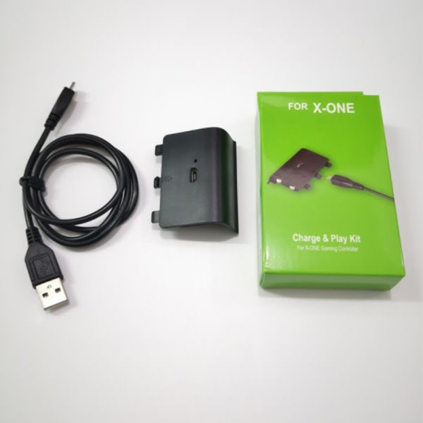 2400mAh uppladdningsbart backup-batteripaket med USB -kabel för XBO Black onesize