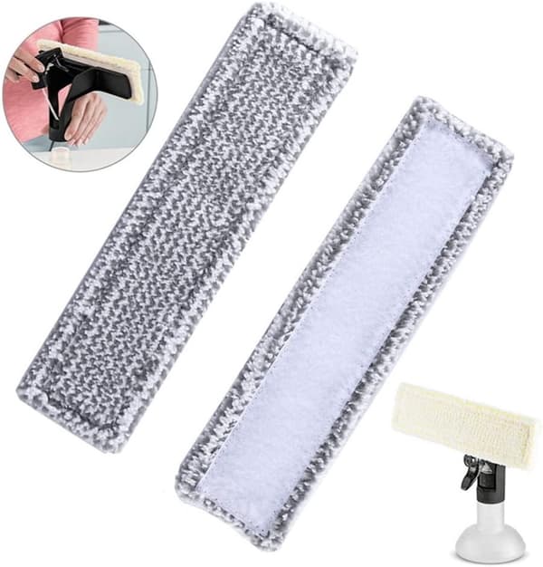 Microfiber Mop Set - Indoor Use - 2 Pieces - Suitable for WV - spray - 27.5*7 cm