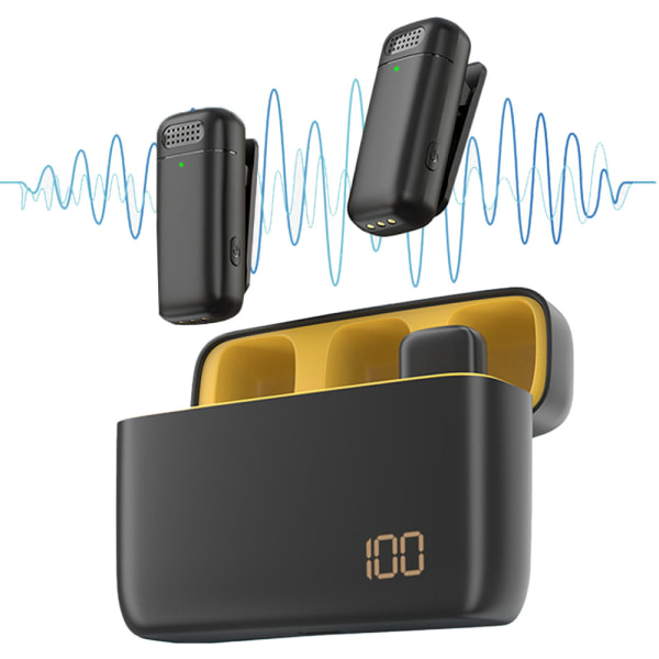 CDQ Trådlös mikrofoni Bluetooth-Type-C, ljudkvalitet, inget brus