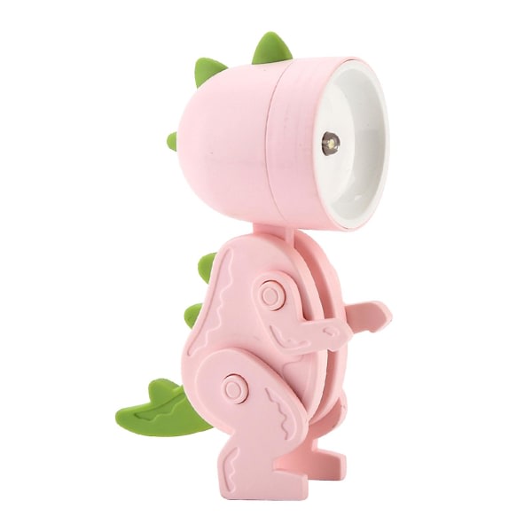 Mini Cartoon Animal LED-bordslampa Portable Pet Night Light Rosa Rosa
