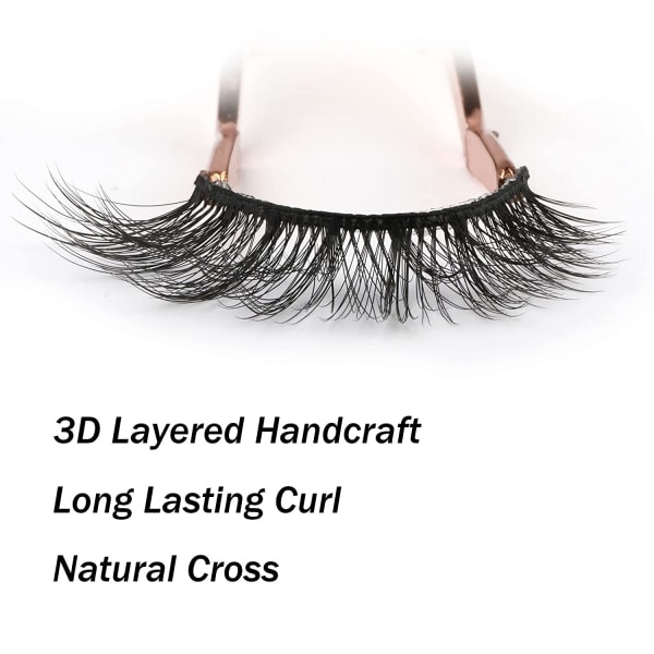 14 mm falska 3D-ögonfransar Naturliga kattögonfransar, 14 par